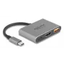 DeLOCK 61071 adattatore cavo video 0,1 m USB Type-C USB Type-C USB Type-A HDMI grigio
