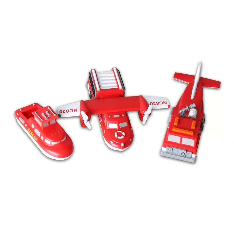 Set veicoli Popular Playthings Mix or Match Vehicles Fire and Rescue
