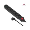 Prolunga Maclean MCE188 5m 6 prese uso interno nero