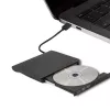 Masterizzatore DVD‑RW esterno QOLTEC 51857 — USB 3.0, interfaccia SATA, DVD±R 8x, DVD±RW 4x, DVD‑RAM 5x, CD 24x, nero