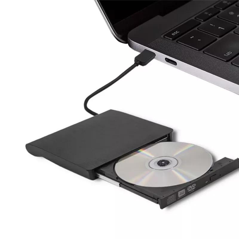 Masterizzatore DVD‑RW esterno QOLTEC 51857 — USB 3.0, interfaccia SATA, DVD±R 8x, DVD±RW 4x, DVD‑RAM 5x, CD 24x, nero