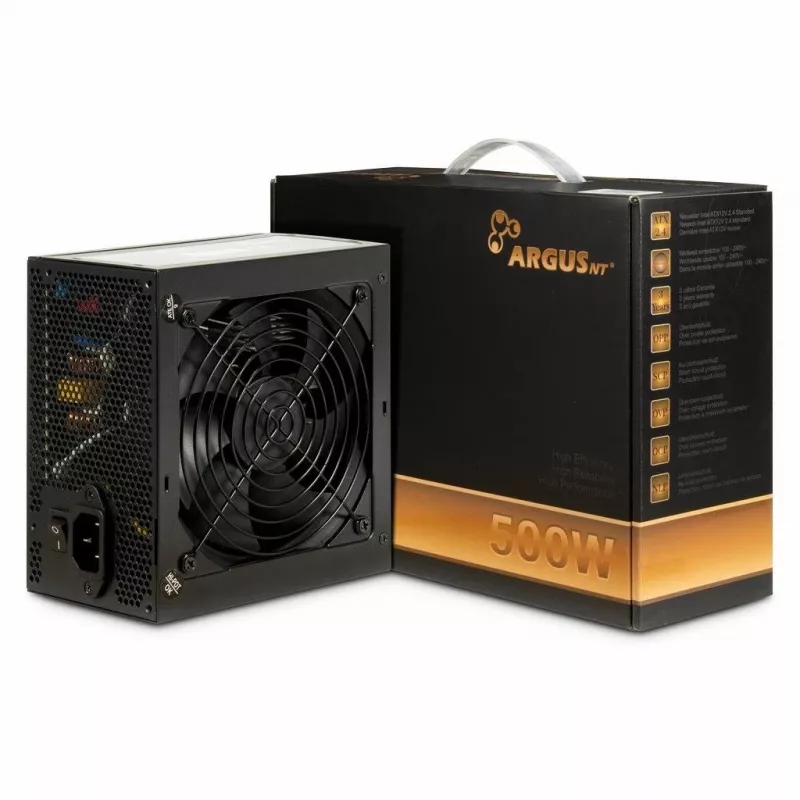 Inter-Tech ArgusNT BPS-500 alimentatore 500 W 20+4 pin ATX ATX nero