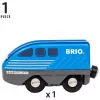 Treno BRIO World Pull Back Train nero blu 36019