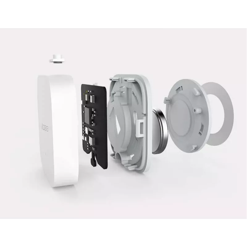 Aqara TH-S02D Sensore bianco temp. & umidità. HomeKit Alexa Google