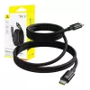 Cavo di ricarica USB-C a USB-C Baseus Tungsten Gold 100W 1 m, nero, nylon