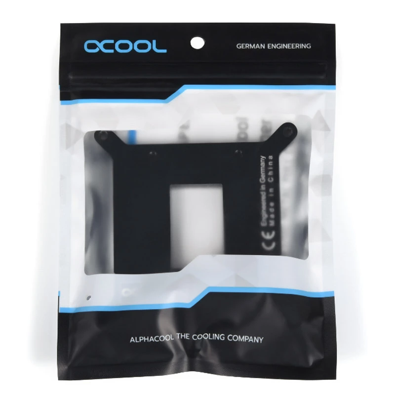 Backplate Alphacool 13072 metallo nero 86x67x86mm