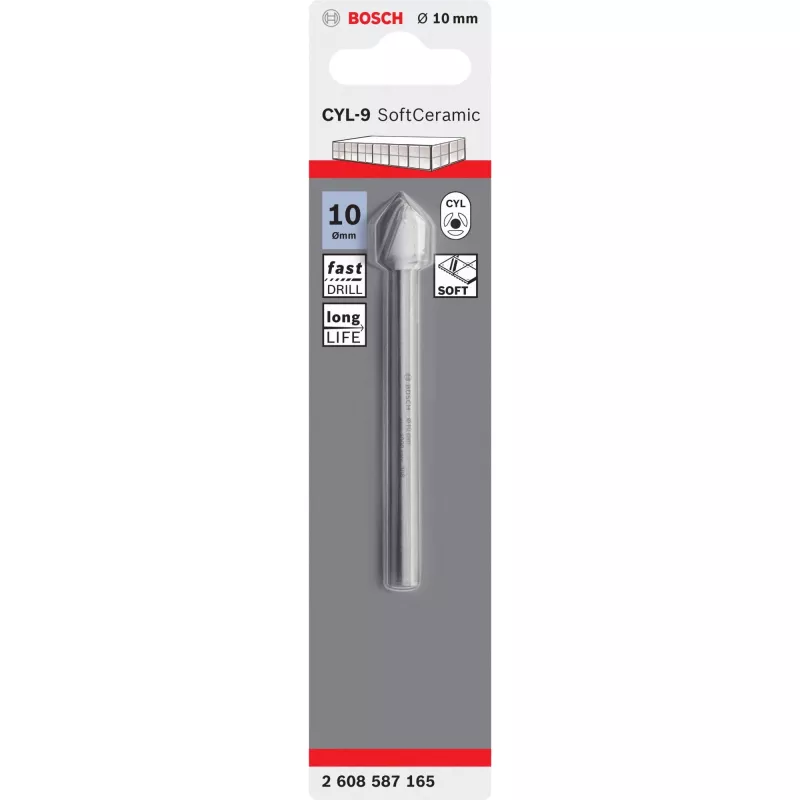 Punta per trapano Bosch CYL-9 diametro 1 cm lunghezza 90 mm