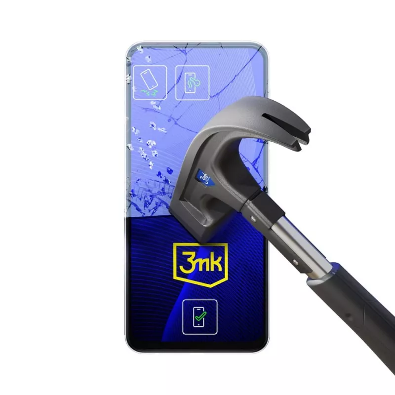 3MK FlexibleGlass vetro ibrido proteggischermo per Samsung Galaxy S23 (S911), 6,1 pollici, 7H