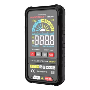 Multimetro digitale Habotest HT124B+ — misurazione tensione AC/DC e resistenza