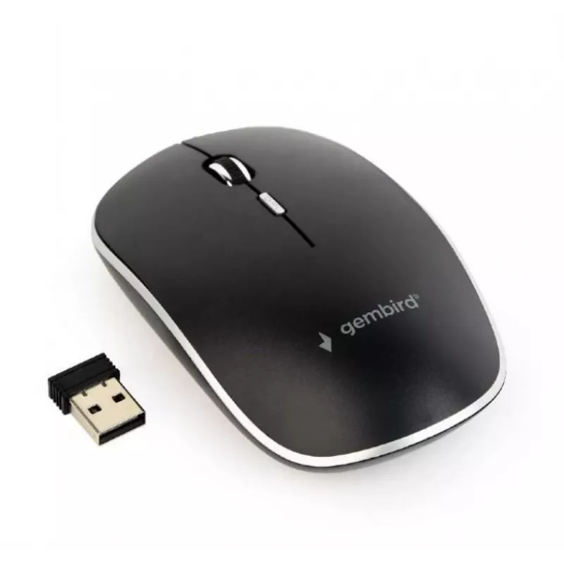 Mouse USB OPTICAL WRL nero/SILENT MUSW-4BS-01 GEMBIRD