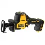Seghetto alternativo DeWALT DCS369N-XJ, motore brushless, senza filo, profondità di taglio legno 9 cm, acciaio 4 cm, 2800 colpi/min, 1,43 kg
