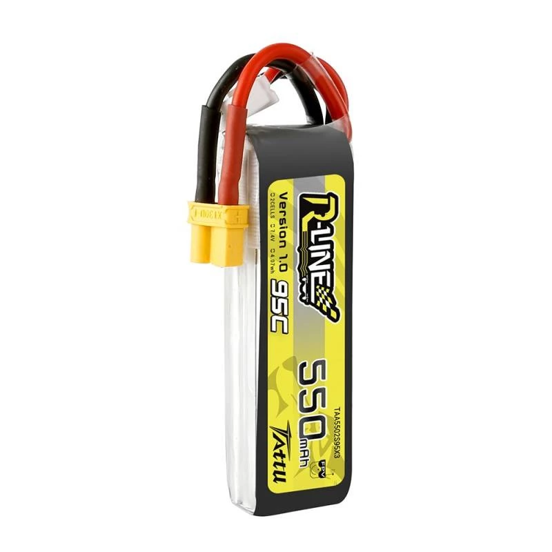 Batteria Tattu R-Line 550mAh 7,4V 95C 2S1P XT30