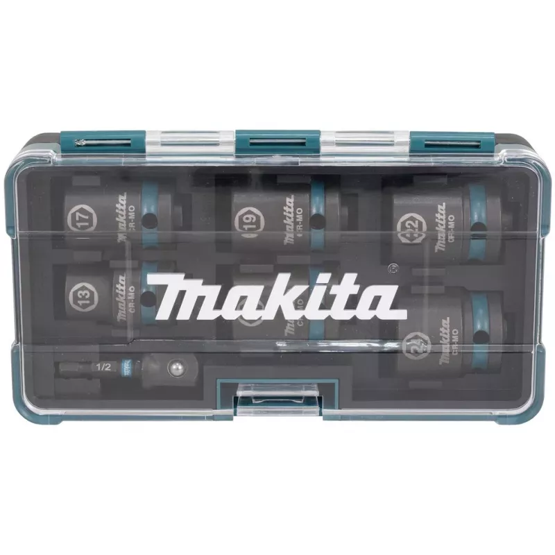 Makita E-16592 chiave a bussola per avvitatore a impulsi set di chiavi a bussola nero, turchese