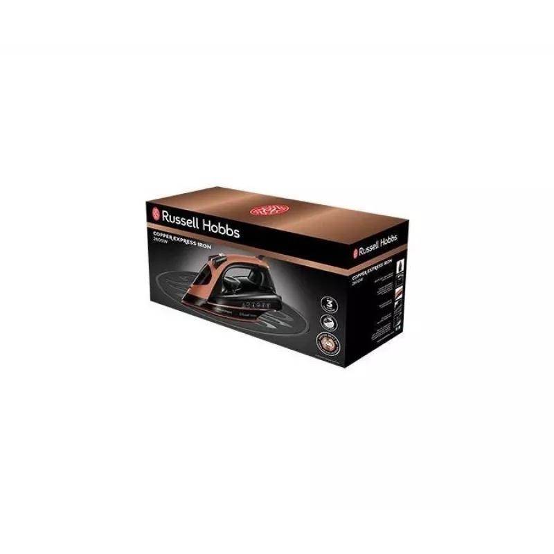 Ferro da stiro a vapore e a secco Russell Hobbs Copper Express 2600 W nero, rame
