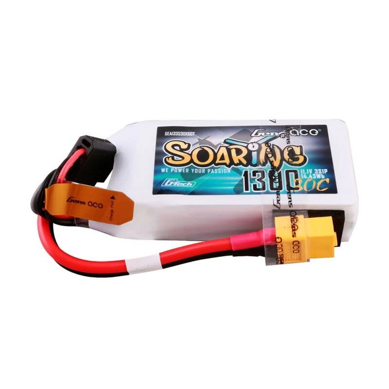 Batteria LiPo Gens ace G-Tech Soaring 1300mAh 11.1V 30C 3S1P