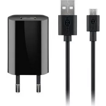 Goobay 44982 caricabatterie per dispositivi mobili per interni nero (44982)