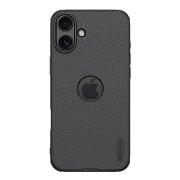Custodia Nillkin per iPhone 16 Plus Super Frosted Pro — nero, guscio rigido sottile