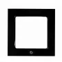 Shelly Wall Frame 1 cornice singola per interruttore a parete, nera