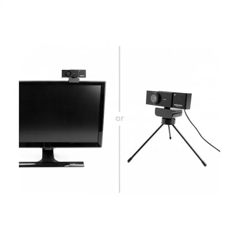 Webcam DeLOCK 96400 8 MP 3840 x 2160 pixel USB 2.0 nero