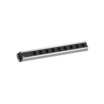 Prolunga elettrica Bachmann 300.001 2 m 9 prese AC, per interni, nero, grigio