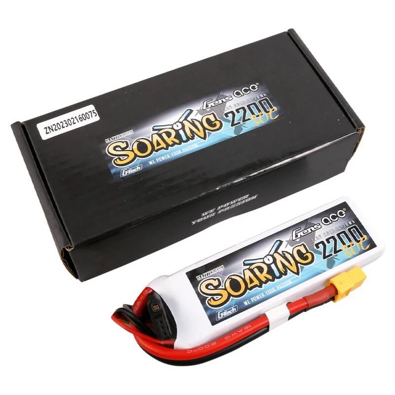 Batteria Gens Ace G-Tech Soaring 2200mAh 7.4V 30C 2S1P XT60