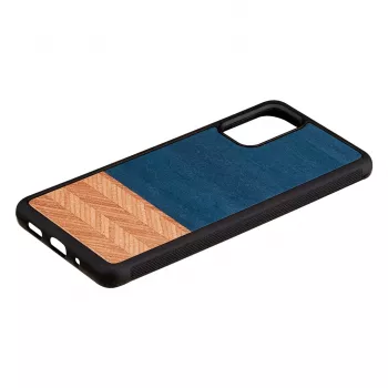 Custodia per cellulare Man and Wood Galaxy S20+ Denim nero — cover protettiva per Samsung Galaxy S20+