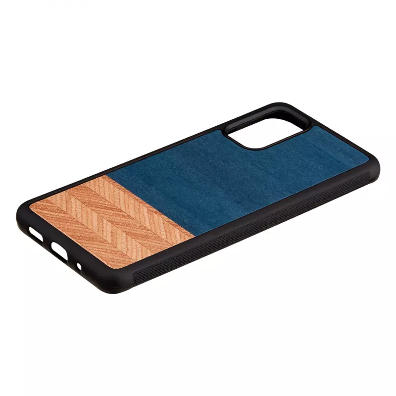 Custodia per cellulare Man and Wood Galaxy S20+ Denim nero — cover protettiva per Samsung Galaxy S20+