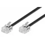 Cavo telefonico Microconnect MPK186 RJ11 RJ11 6 m nero
