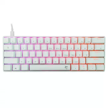 Tastiera meccanica con filo White Shark Shinobi-2 (GK-004211) — layout US, switch Red, bianca