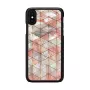 Custodia protettiva iKins per iPhone XS / iPhone X, motivo rombi, nero