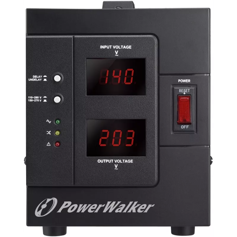 PowerWalker AVR 2000 SIV FR regolatore di tensione 2 uscite AC 110 - 280 V nero