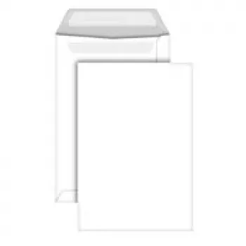 Cartella portadocumenti MAILmedia VSD-TASCHE B5 bianco 90 g – cartella portadocumenti in carta per fogli B5