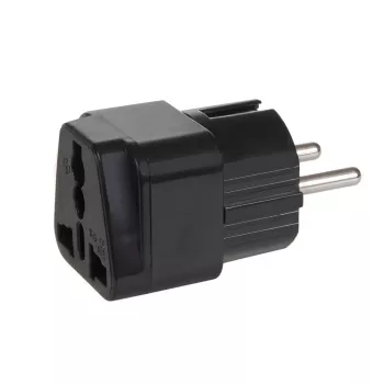 Adattatore spina di rete Maclean MCE155 NEMA 5-15P Tipo E FR nero