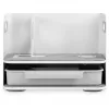 Organizer da scrivania Digitus con caricabatterie Qi acciaio grigio bianco 1 cassetto