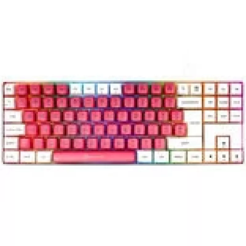 Tastiera gaming meccanica GAMIAC TKL90G con switch Kailh Red, tenkeyless, bianco/rosso
