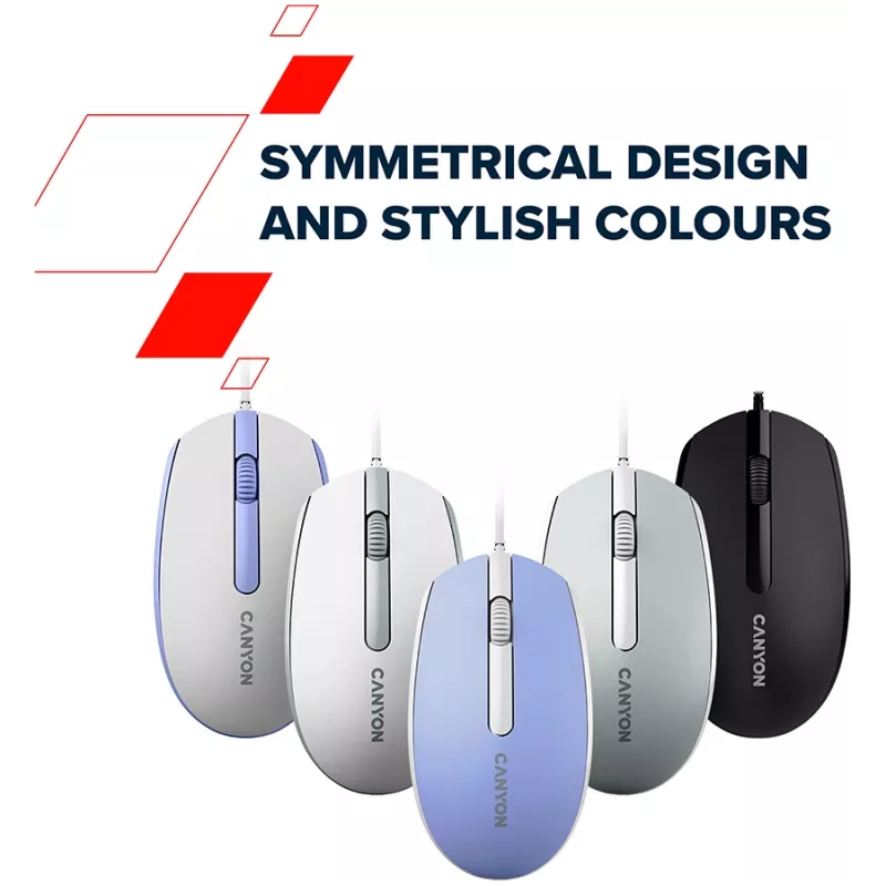 CANYON mouse M-10 con filo lavanda