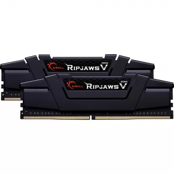 DIMM 16 GB DDR4-3600 (2x 8 GB) Dual-Kit, memoria RAM nera, F4-3600C18D-16GVK, Ripjaws V, INTEL XMP