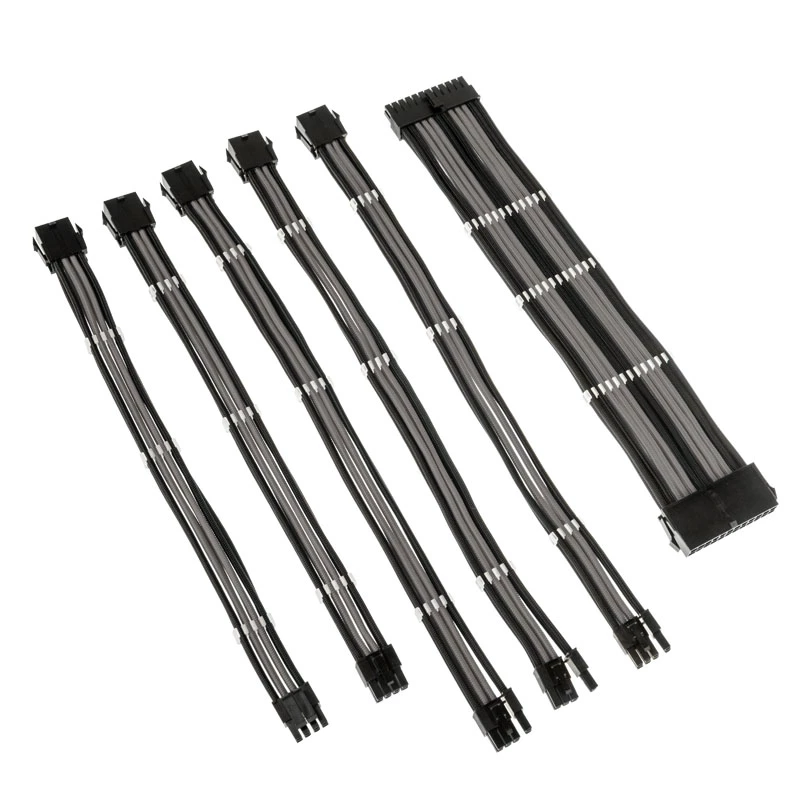 Kolink Core Adept COREADEPT-EK-BGR kit prolunghe cavi intrecciati, nero/grigio