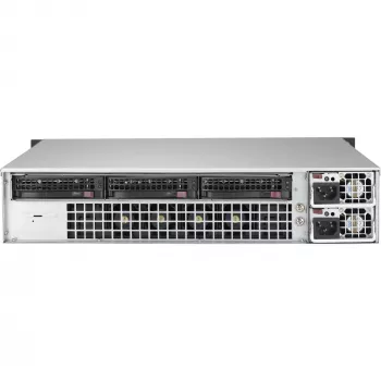Super Micro Supermicro SC823M TQC-R802LPB - rack - montabile in rack - 2U - ATX migliorato ed esteso - SATA/SAS - hot-swap 800 Watt - nero (CSE-823MTQC-R802LPB)