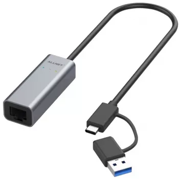 Adattatore Ethernet ALLNET ALL-NC-2.5G-USBC_A USB 3.0 Type-C e Type-A 2,5 Gbps Multi-Gigabit LAN
