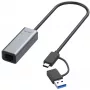 Adattatore Ethernet ALLNET ALL-NC-2.5G-USBC_A USB 3.0 Type-C e Type-A 2,5 Gbps Multi-Gigabit LAN