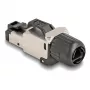 DeLOCK 86016 connettore per fili RJ45/LSA nero argento connettore maschio
