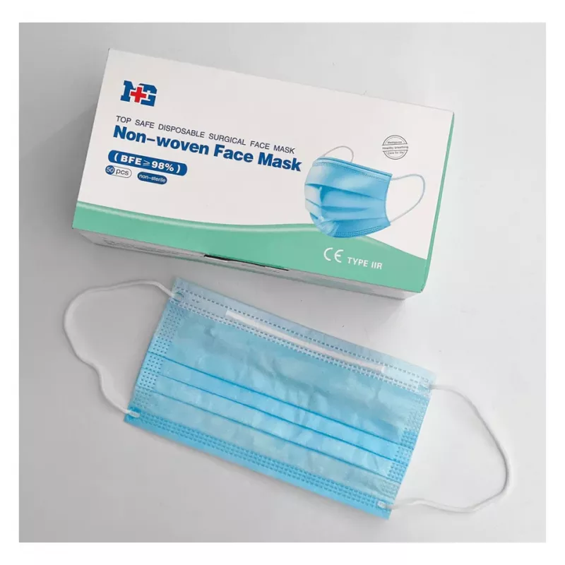 Maschera viso monouso in tessuto non tessuto Uniroar modello 50 pezzi maschere protettive monouso