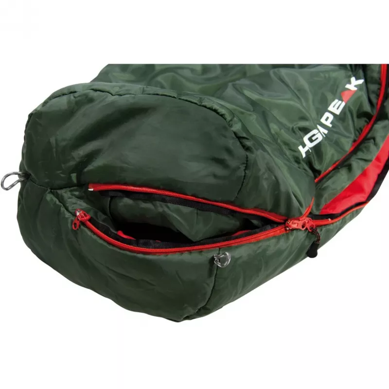 Sacco a pelo a mummia Black Arrow ECO (verde scuro/rosso)