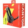 Cuffie PC CANYON HSC-1 con microfono piatto 2m nere