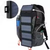 PowerNeed ES20000B pannello solare pieghevole con power bank, 9 W, 20000 mAh, Li-Poly, 2x USB 2 A, nero