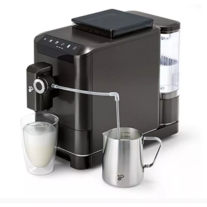 Macchina per espresso Tchibo Esperto2 Milk nero — schiumatore di latte integrato, macchina per caffè espresso automatica per il piano di lavoro