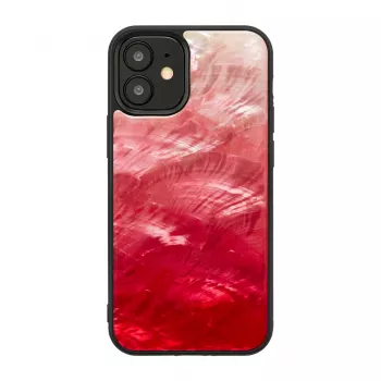 Custodia protettiva iKins per Apple iPhone 12 mini — Pink Lake con dettagli neri