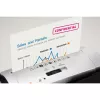 Distruggidocumenti PEACH PS400-02, taglio a strisce, larghezza di lavoro 22 cm, taglio 7 mm, nero/argento