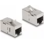 DeLOCK 87161 modulo keystone piatto metallico RJ-45
